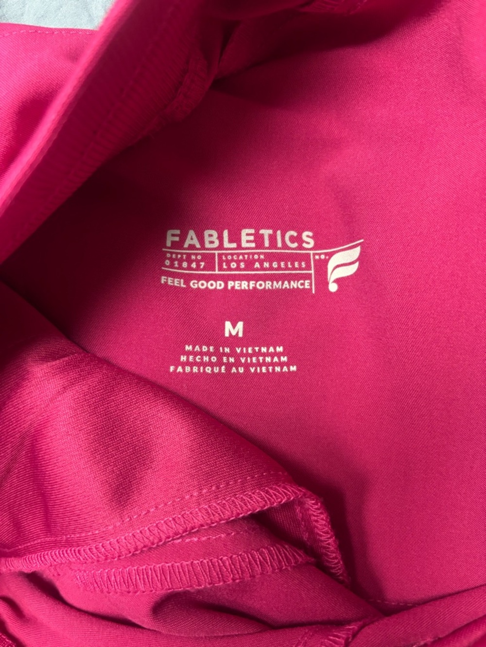 Fabletics Magenta Jogger Scrubs with Drawstring Waist - Picture 4 of 4